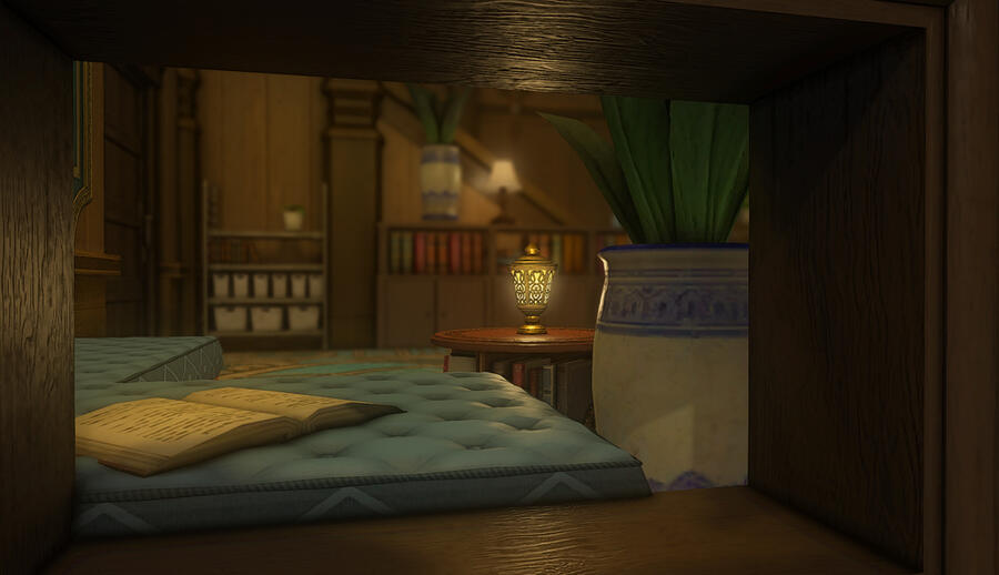 A view through one of the study windows at the Slanted Shelves library